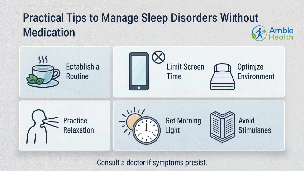 Practical Tips to Manage Sleep Disorders Without Medication 
