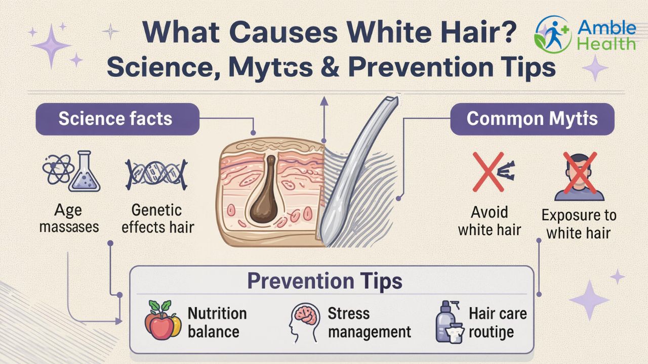 What Causes White Hair? Science, Myths & Prevention Tips